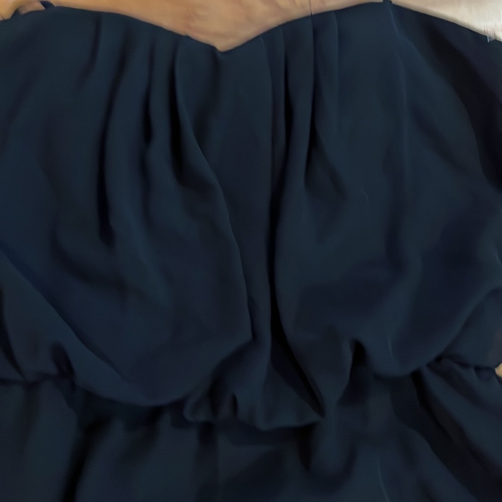 🎈5 for $15🎈triangles strapless black dress. Size S - Picture 2 of 3